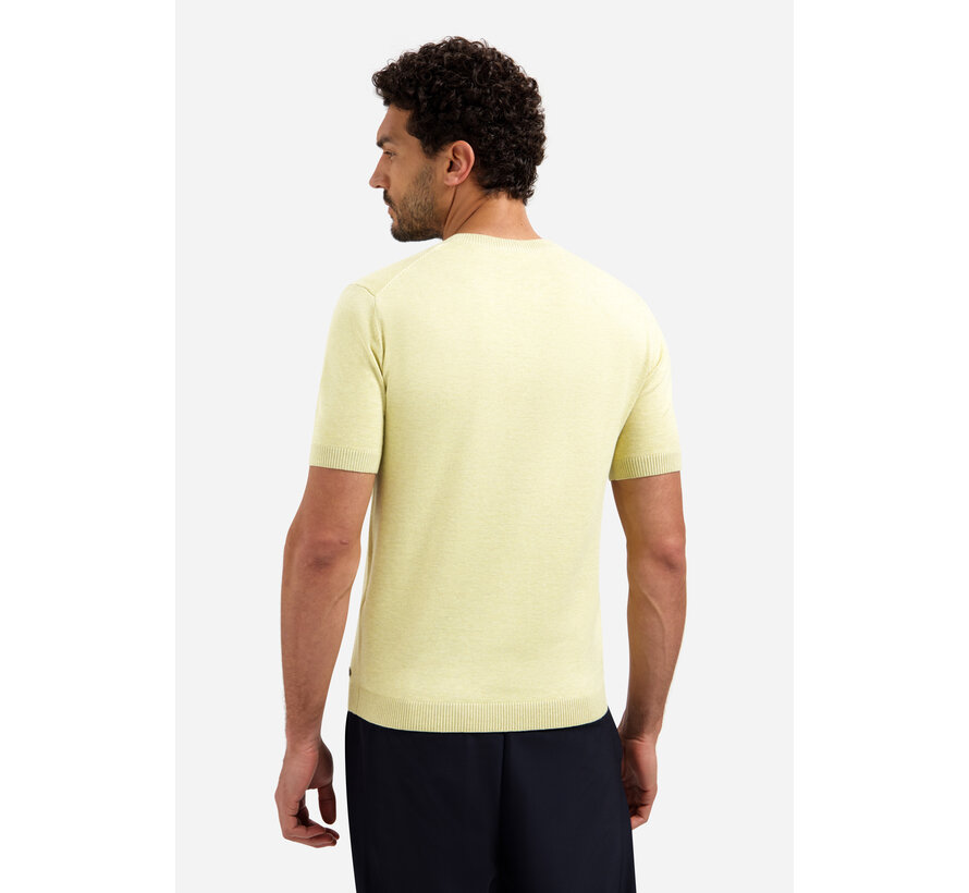 Pullover Short Sleeve Crew Neck Melange Yellow (31220293SN - 070)