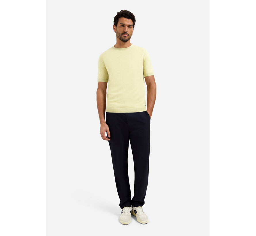 Pullover Short Sleeve Crew Neck Melange Yellow (31220293SN - 070)