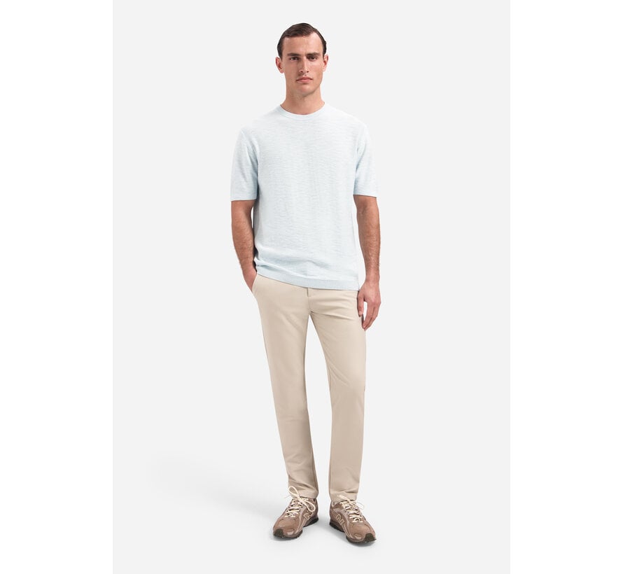 No Excess	Pullover Short Sleeve Crew Neck Slub Sky (31240262SN - 134)