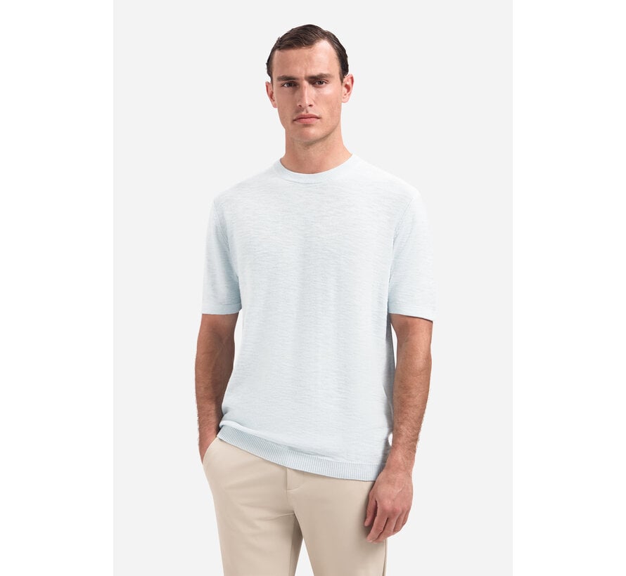 No Excess	Pullover Short Sleeve Crew Neck Slub Sky (31240262SN - 134)
