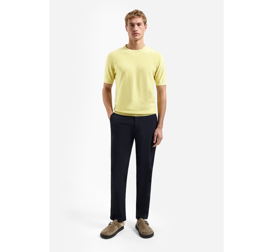 No Excess Pullover Short Sleeve Crew Neck Slub Yellow (31240262SN - 070)