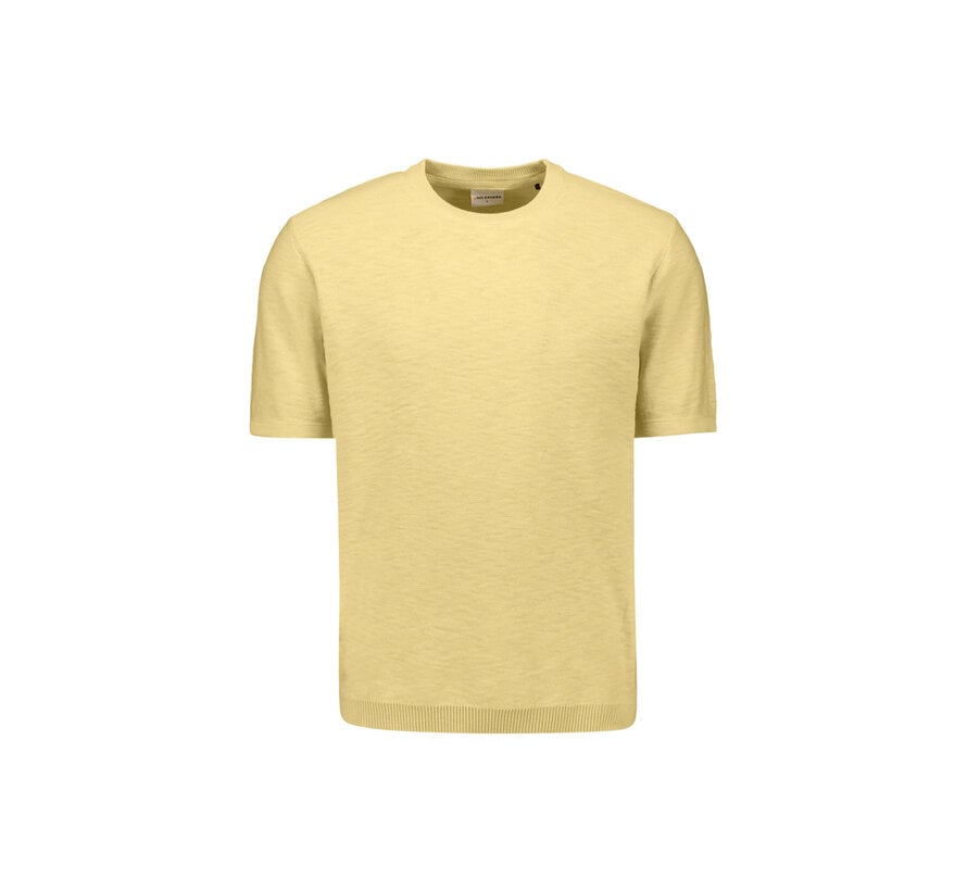 No Excess Pullover Short Sleeve Crew Neck Slub Yellow (31240262SN - 070)