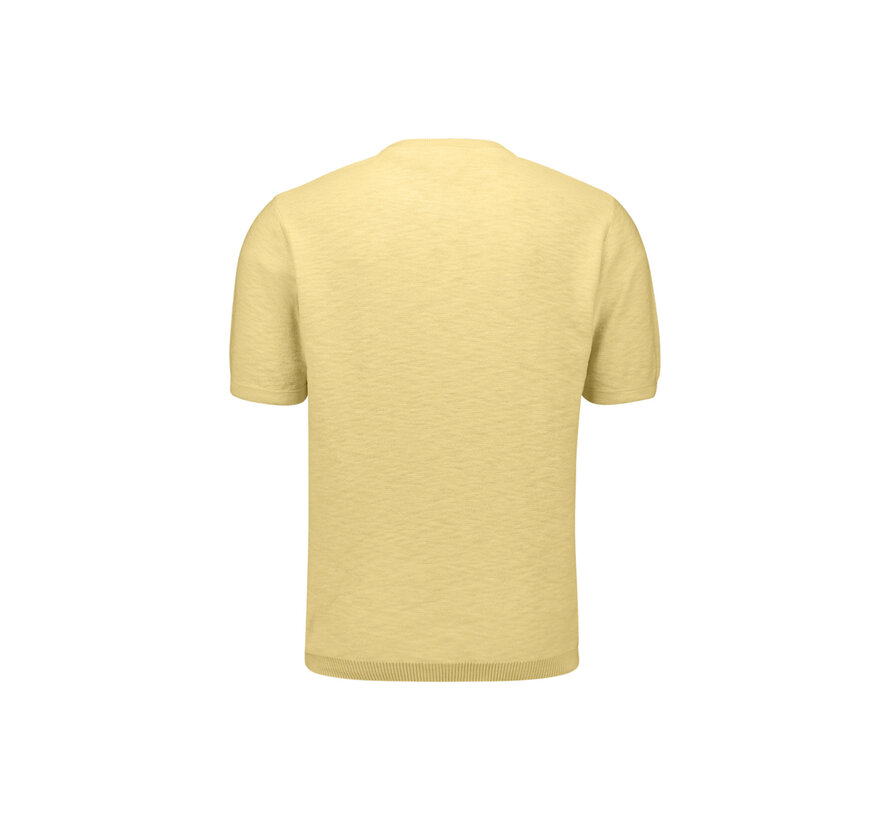 Pullover Short Sleeve Crew Neck Slub Yellow (31240262SN - 070)
