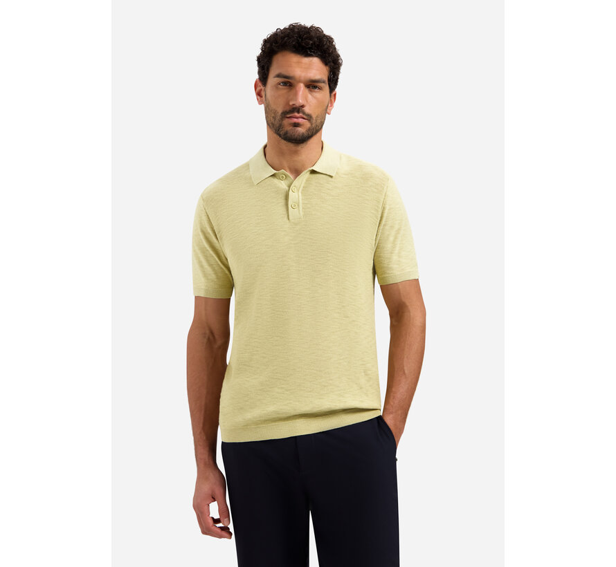 Polo Pullover Short Sleeve Slub Yellow (31240263SN - 070)