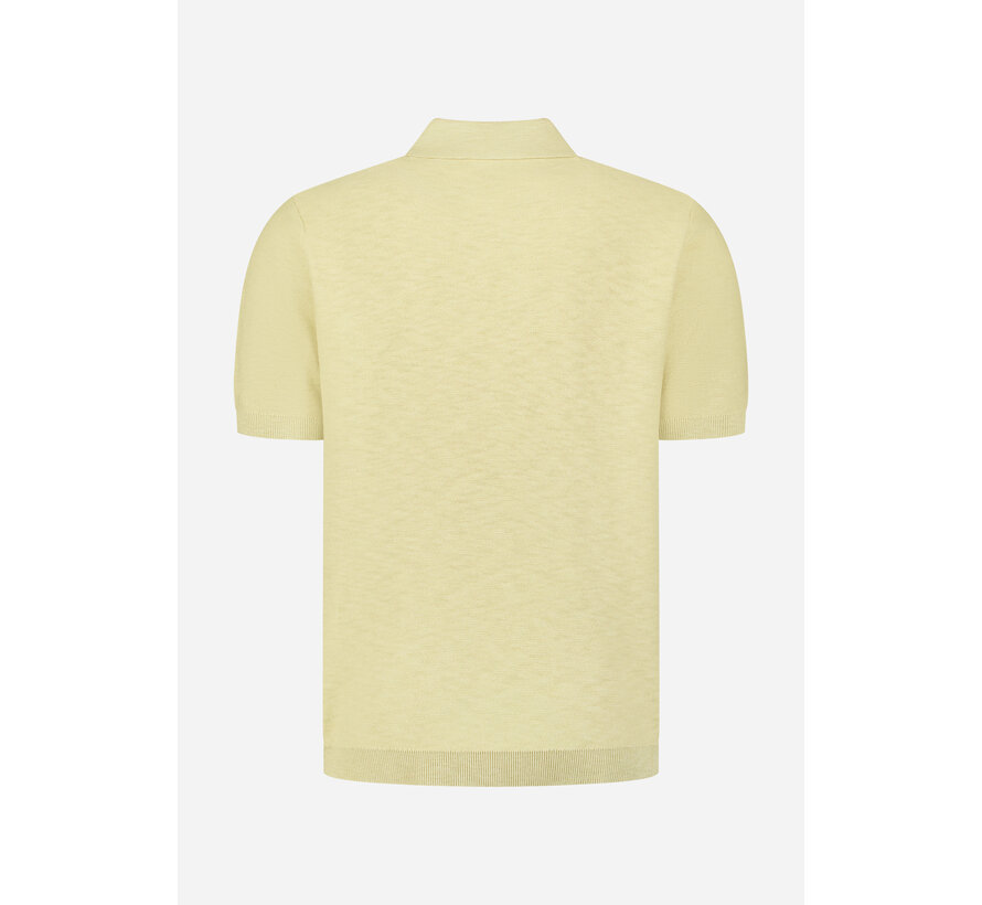 Polo Pullover Short Sleeve Slub Yellow (31240263SN - 070)