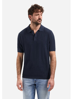 No Excess Polo Pullover Short Sleeve Slub Navy (31240263SN - 078)