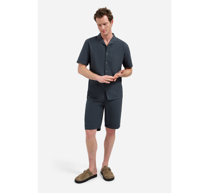 Short Chino Jacquard Uni Dark Steel (318190322 - 124)