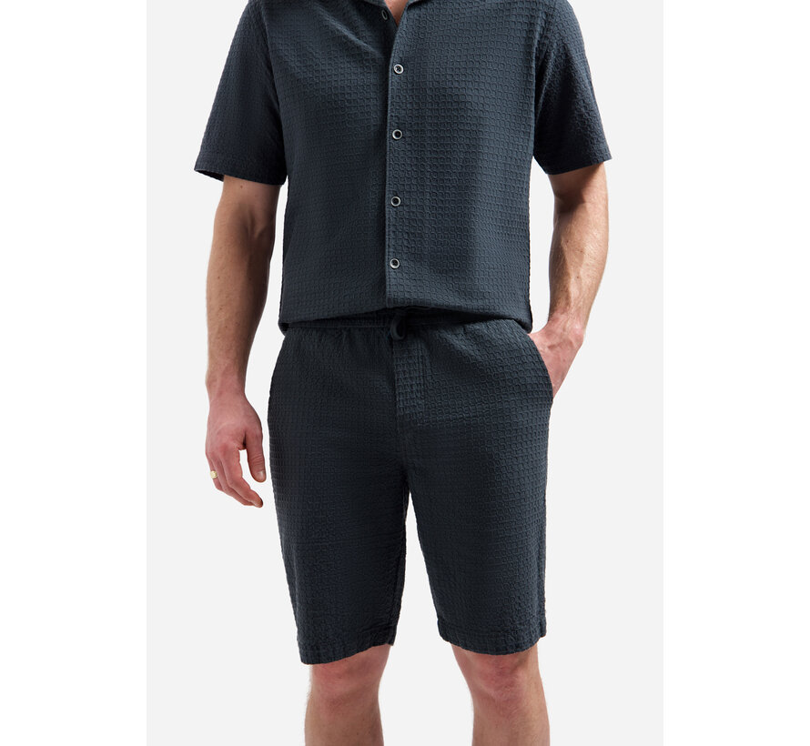Short Chino Jacquard Uni Dark Steel (318190322 - 124)