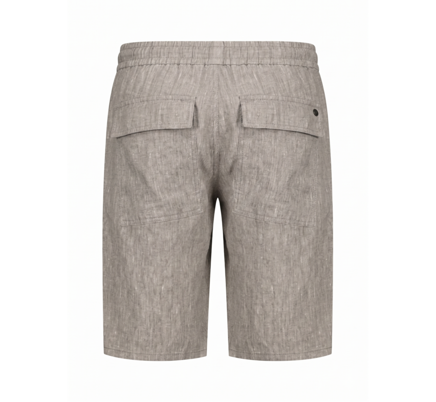 Short Chino With Linen Taupe (318190311 - 044)