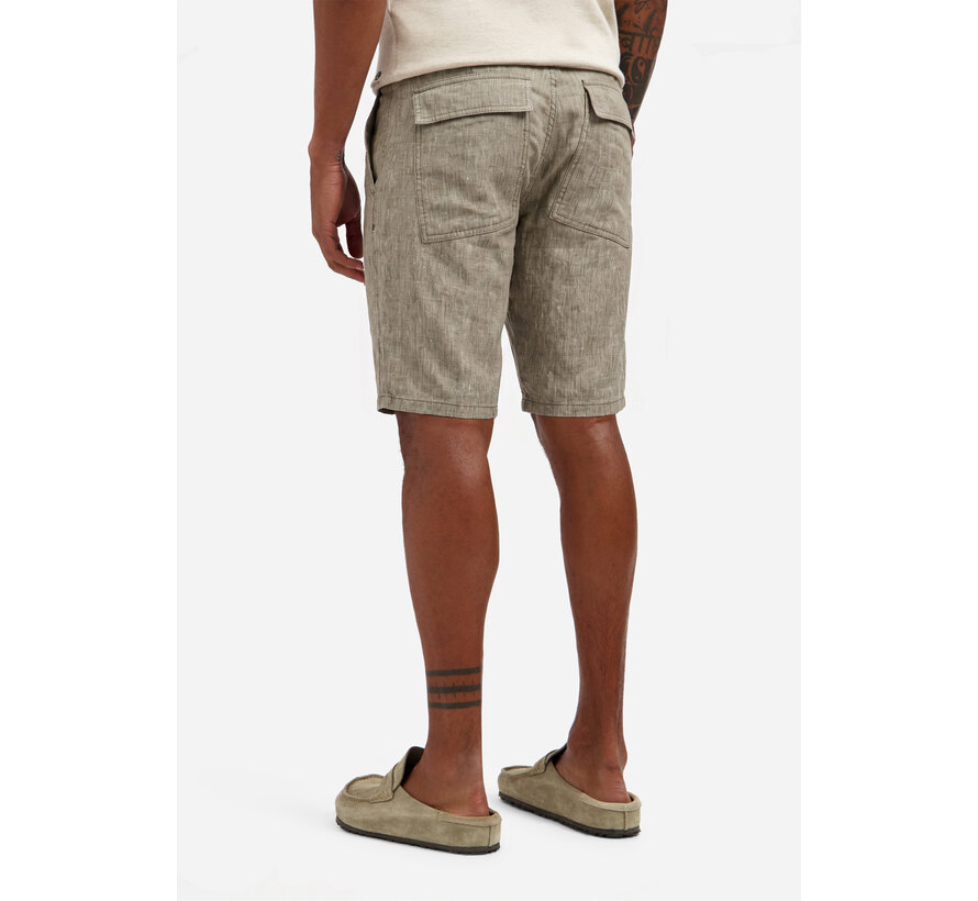 Short Chino With Linen Taupe (318190311 - 044)