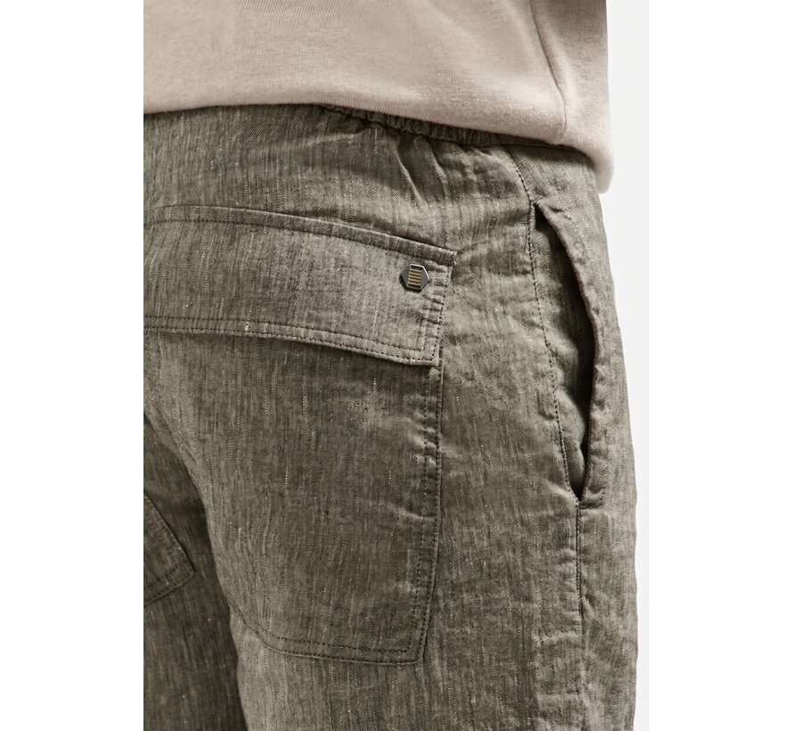 Short Chino With Linen Taupe (318190311 - 044)