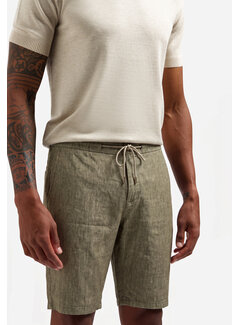 No Excess Short Chino With Linen Taupe (318190311 - 044)