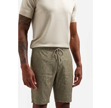 No Excess Short Chino With Linen Taupe (318190311 - 044)
