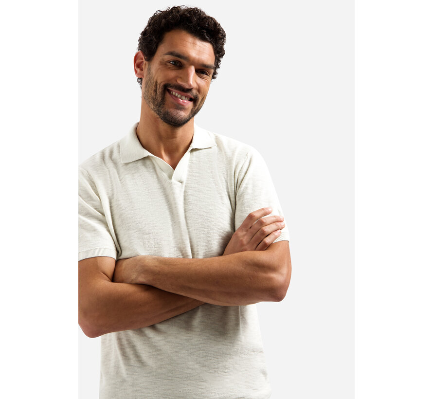 Pullover Short Sleeve V-Polo Slub Kit (31240266SN - 013)