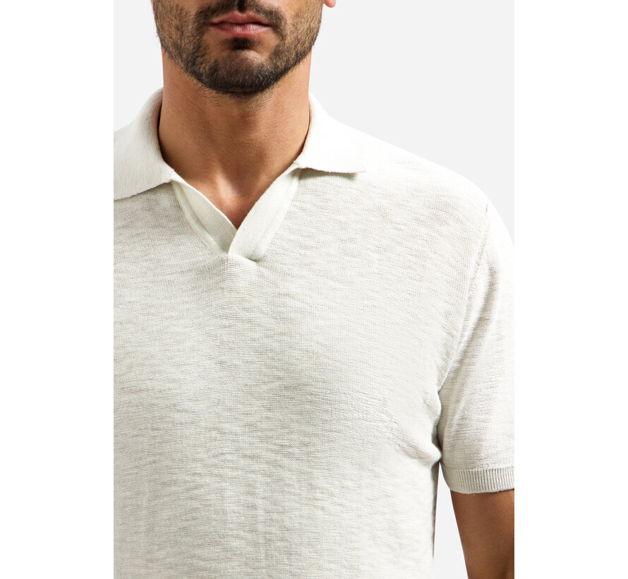 Pullover Short Sleeve V-Polo Slub Kit (31240266SN - 013)