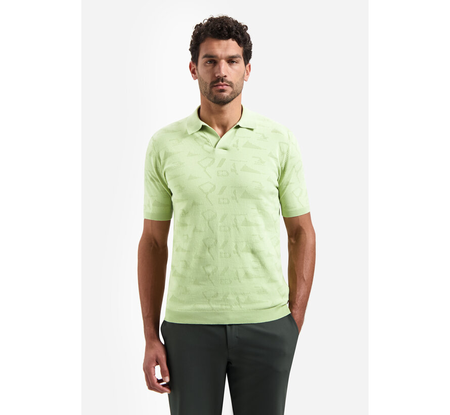 Pullover Short Sleeve Polo Jacquard Green (31240351 - 050)