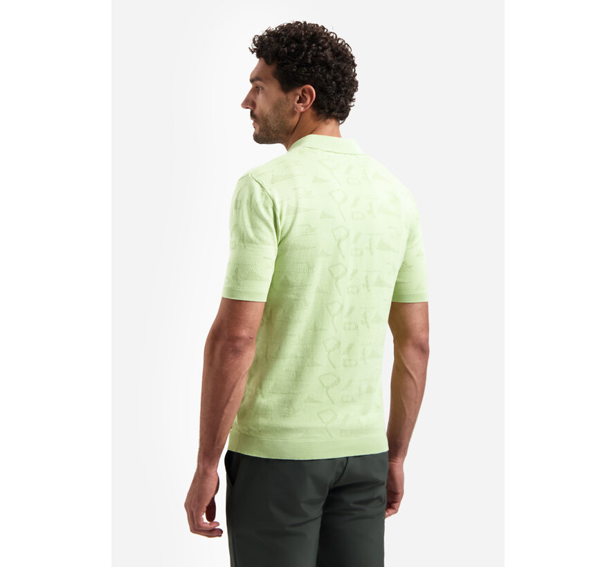 Pullover Short Sleeve Polo Jacquard Green (31240351 - 050)