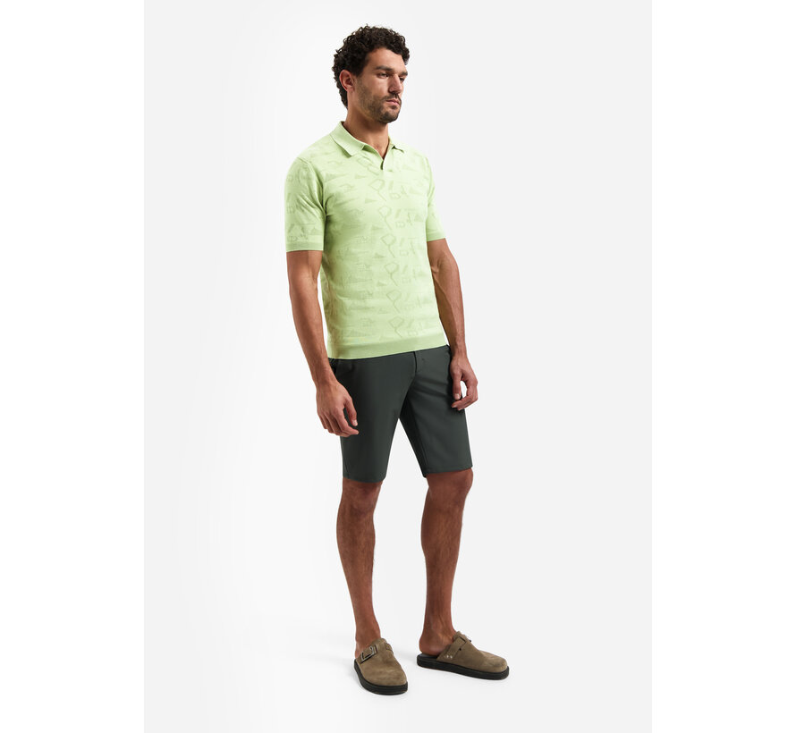 Pullover Short Sleeve Polo Jacquard Green (31240351 - 050)