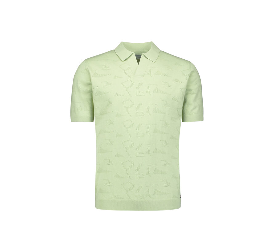 Pullover Short Sleeve Polo Jacquard Green (31240351 - 050)
