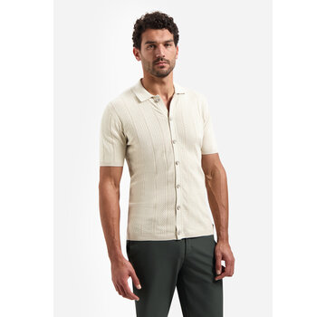 No Excess Pullover Short Sleeve Full Button Polo Desert (31240371 - 045)
