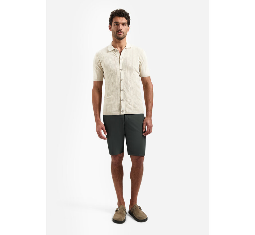 Pullover Short Sleeve Full Button Polo Desert (31240371 - 045)