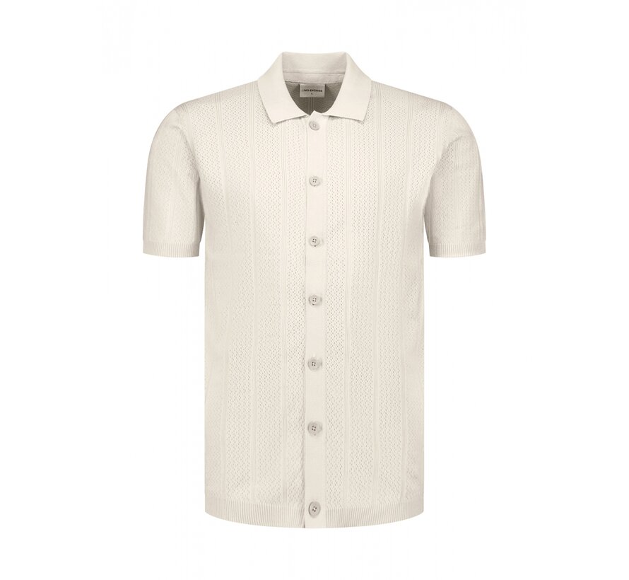 Pullover Short Sleeve Full Button Polo Desert (31240371 - 045)