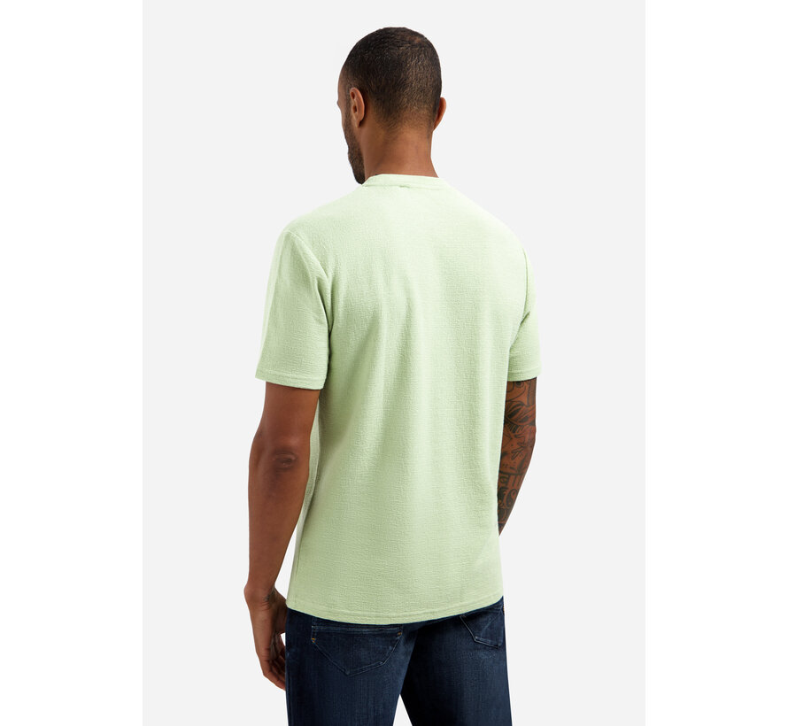 T-Shirt Crewneck Solid Jacquard Green (31320230SN - 050)