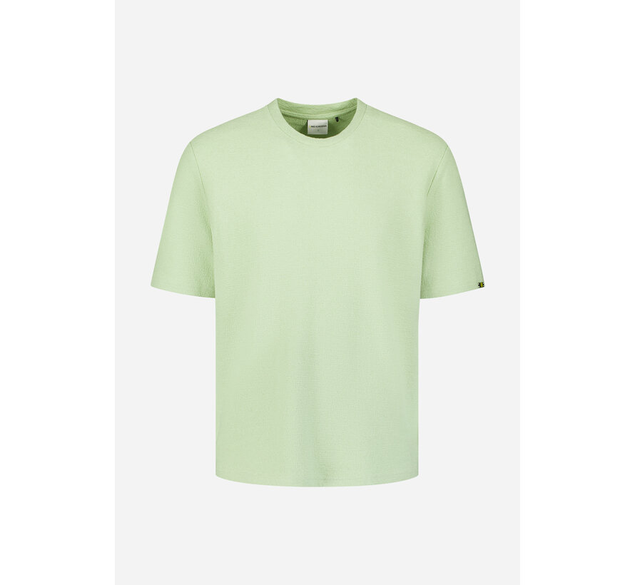 T-Shirt Crewneck Solid Jacquard Green (31320230SN - 050)
