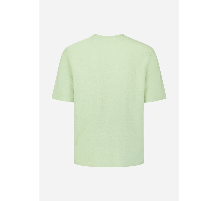 T-Shirt Crewneck Solid Jacquard Green (31320230SN - 050)