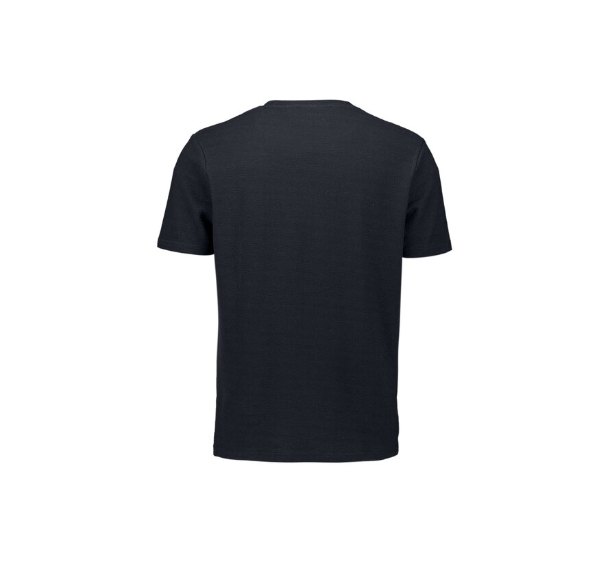 T-Shirt Crewneck Solid Jacquard Night Navy (31320230SN - 078)