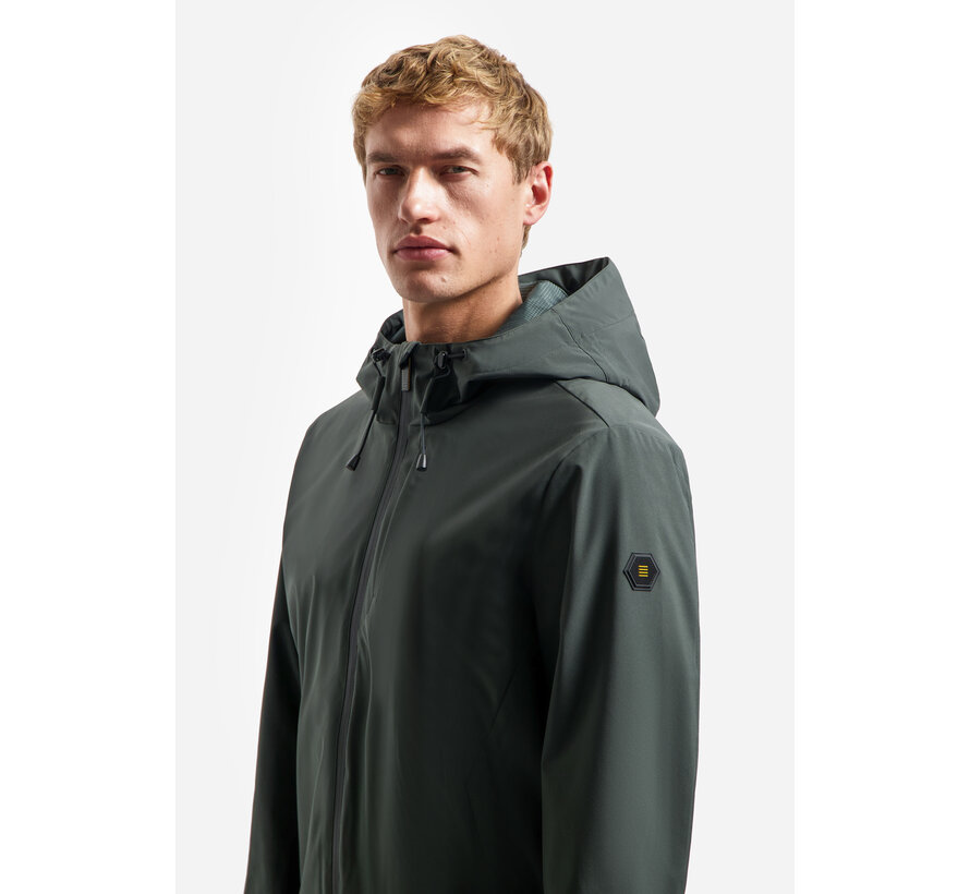 Jacket Short Fit Hooded Dark Steel (31630216 - 124)