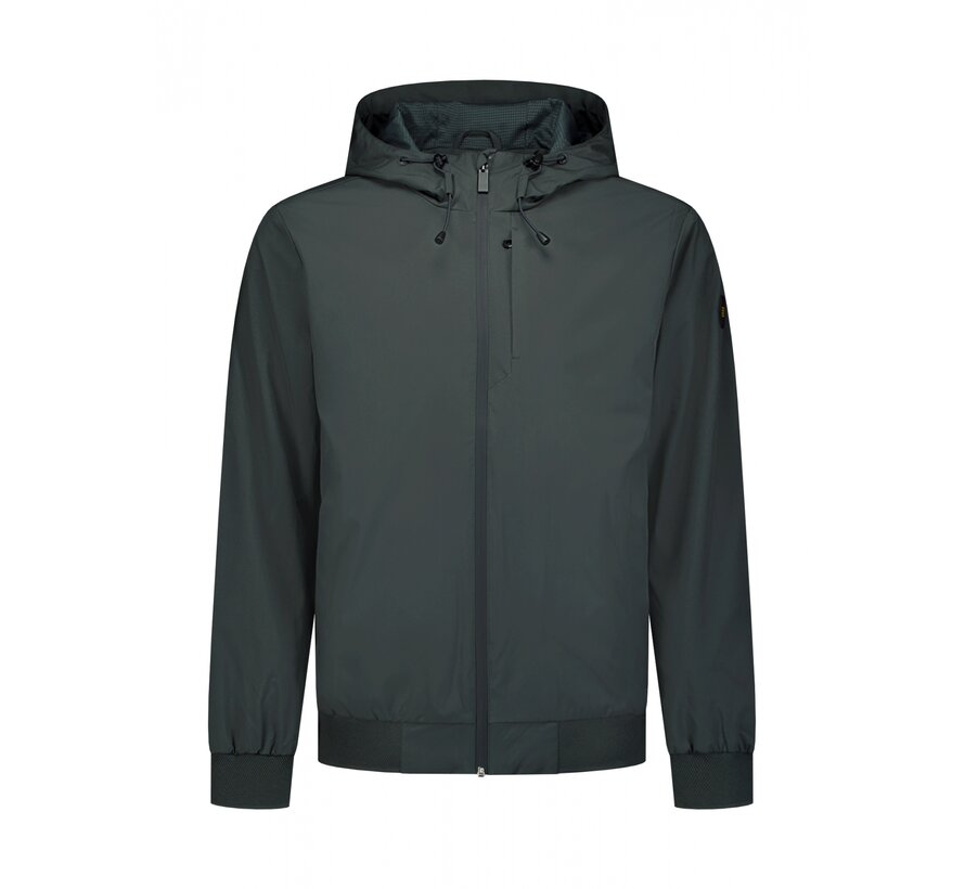Jacket Short Fit Hooded Dark Steel (31630216 - 124)