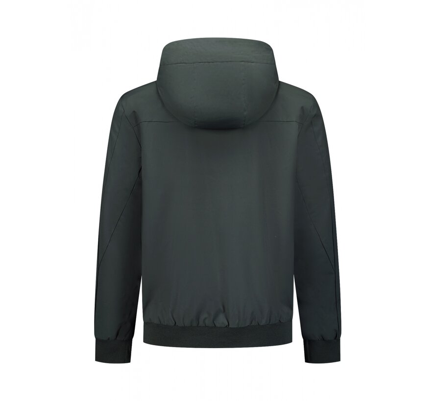 Jacket Short Fit Hooded Dark Steel (31630216 - 124)