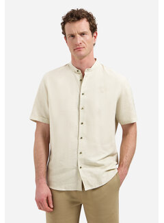 No Excess Shirt Short Sleeve Granddad With Linen Desert (31480326SN - 045)