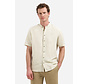 Shirt Short Sleeve Granddad With Linen Desert (31480326SN - 045)