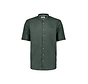 Shirt Short Sleeve Granddad With Linen Dark Steel (31480326SN - 124)
