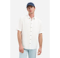 Shirt Short Sleeve With Linen White (31480321SN - 010)