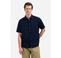 Shirt Short Sleeve With Linen Night Navy (31480321SN - 078)