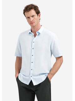 No Excess Shirt Short Sleeve With Linen Sky (31480321SN - 134)