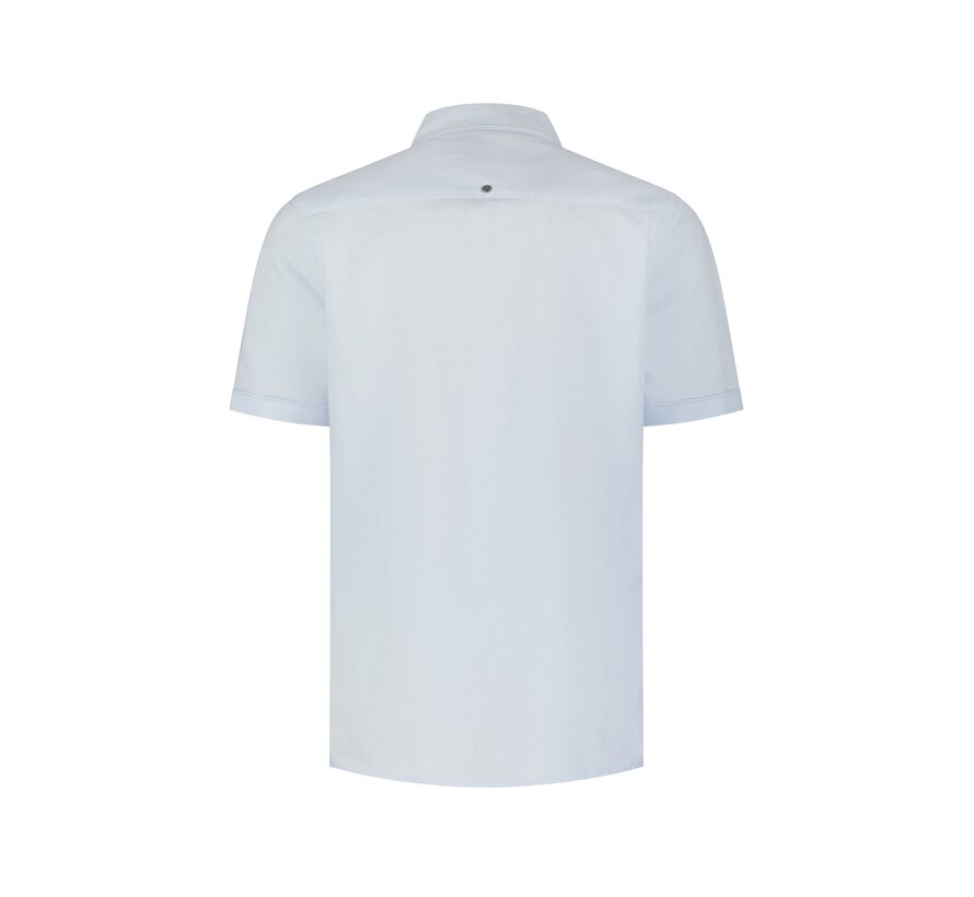 Shirt Short Sleeve With Linen Sky (31480321SN - 134)