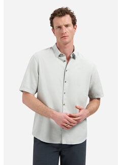 No Excess No Excess Shirt Short Sleeve With Linen Dusty Green (31480321SN - 159)