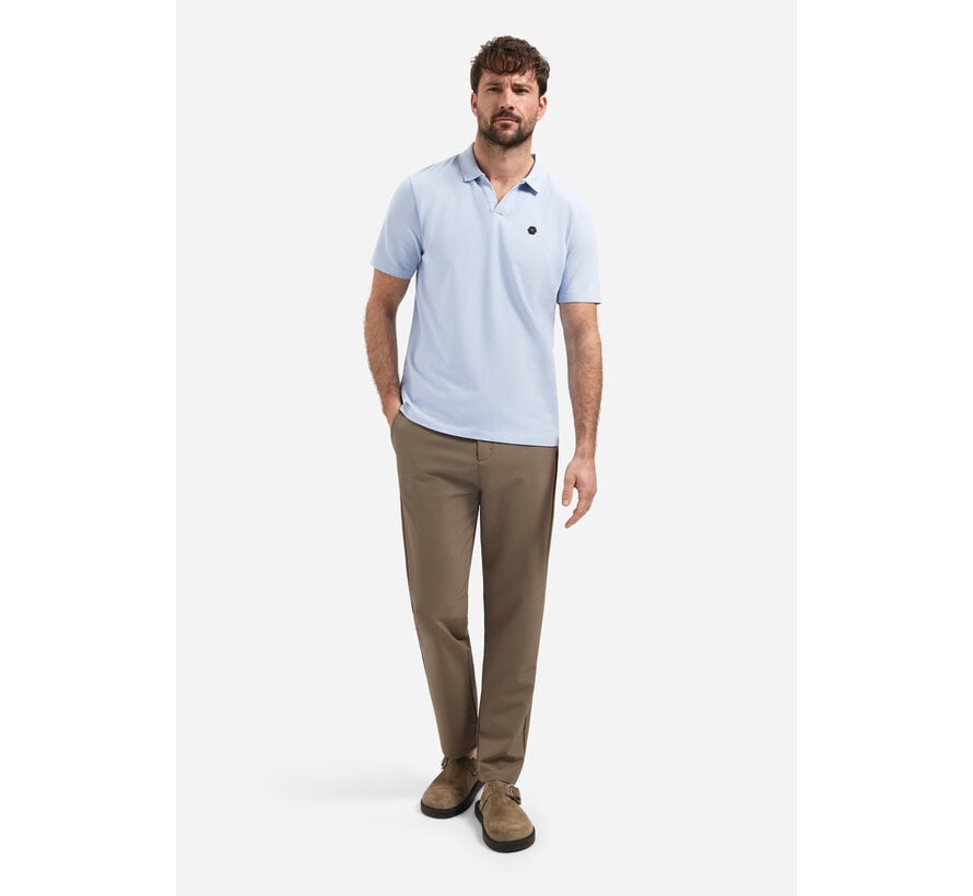 No Excess Polo Short Sleeve V-Collar Basic Blue (31380202SN - 030)