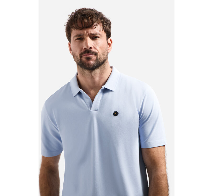 Polo Short Sleeve V-Collar Basic Blue (31380202SN - 030)