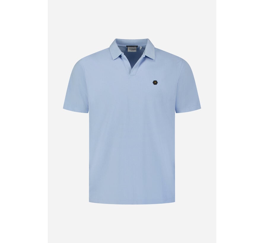 No Excess Polo Short Sleeve V-Collar Basic Blue (31380202SN - 030)