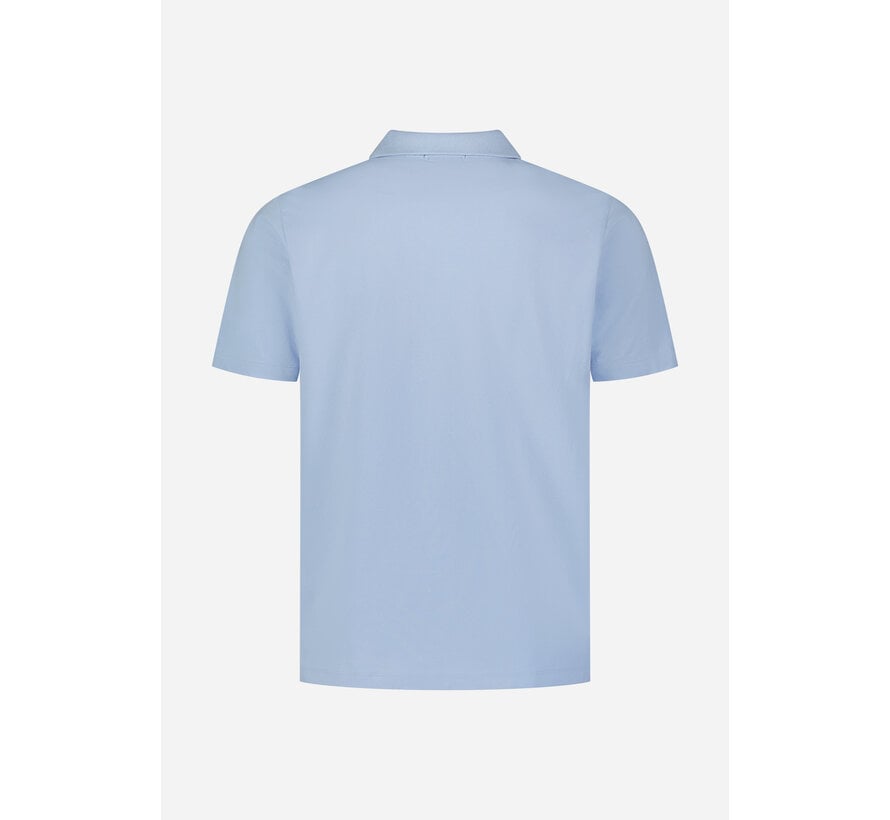 No Excess Polo Short Sleeve V-Collar Basic Blue (31380202SN - 030)