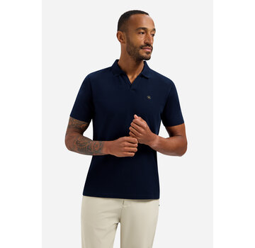 No Excess Polo Short Sleeve V-Collar Basic Night Navy (31380202SN - 078)