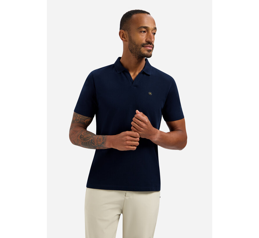 Polo Short Sleeve V-Collar Basic Night Navy (31380202SN - 078)
