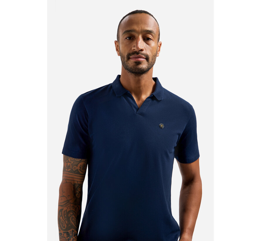 Polo Short Sleeve V-Collar Basic Night Navy (31380202SN - 078)