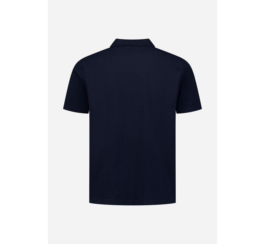 No Excess Polo Short Sleeve V-Collar Basic Night Navy (31380202SN - 078)