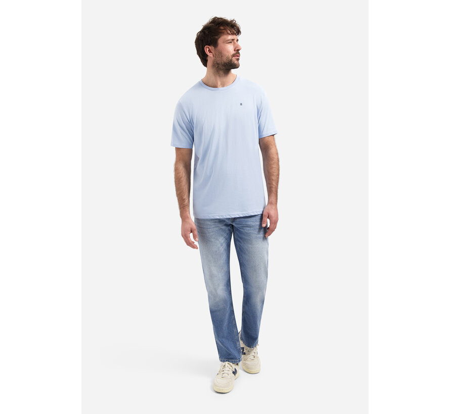T-Shirt Crewneck Solid Basic Blue (31340201SN - 030)